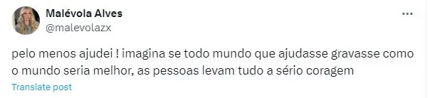 Pronunciamento de Malévola Alves