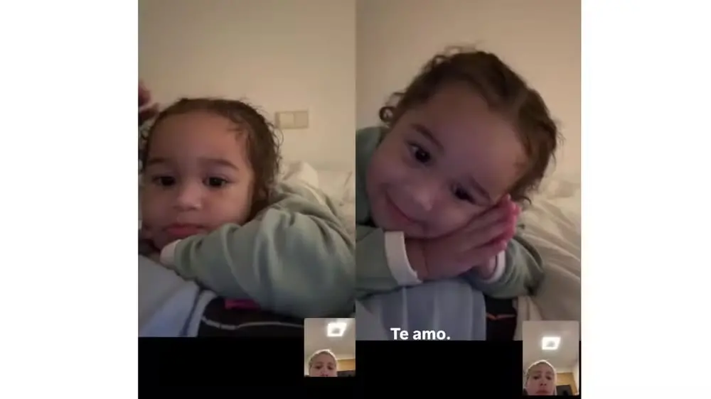 Karoline Lima e a filha