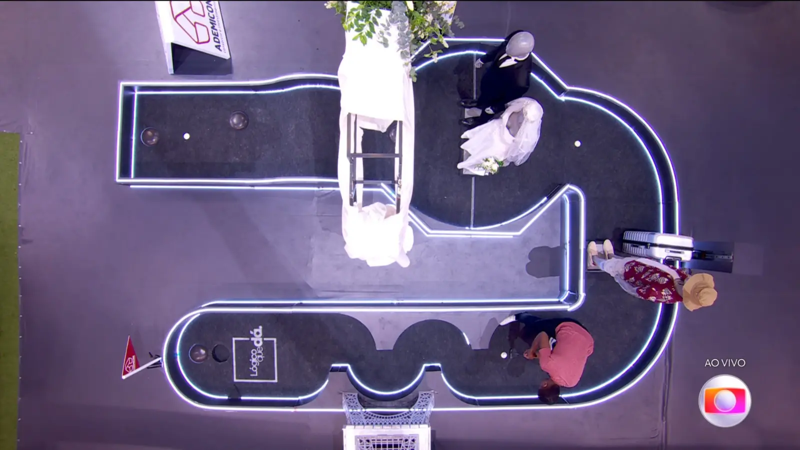 Terceira pista de golfe da prova contava com mais obstáculos