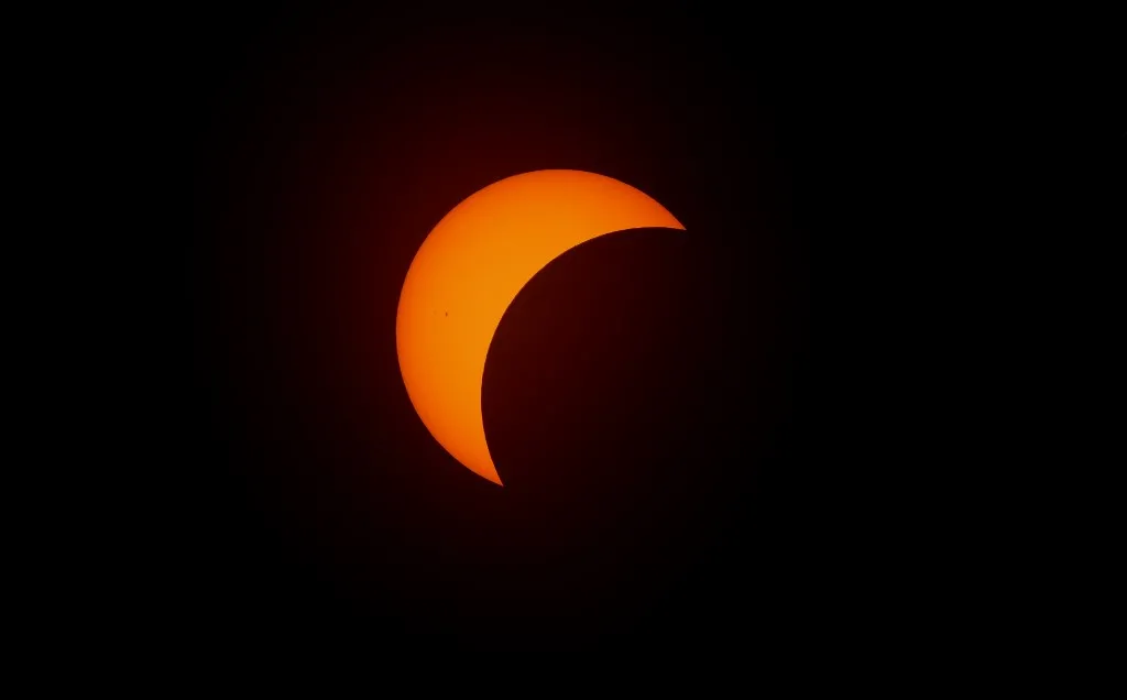 Eclipse visto em Nova York
