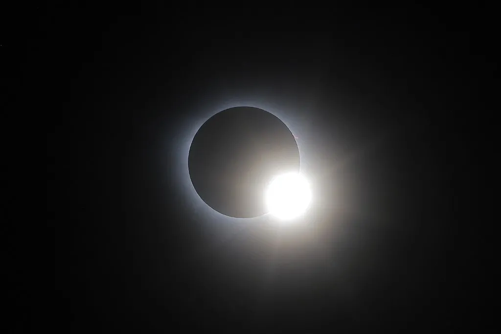 Eclipse solar visto de Torreon, no México