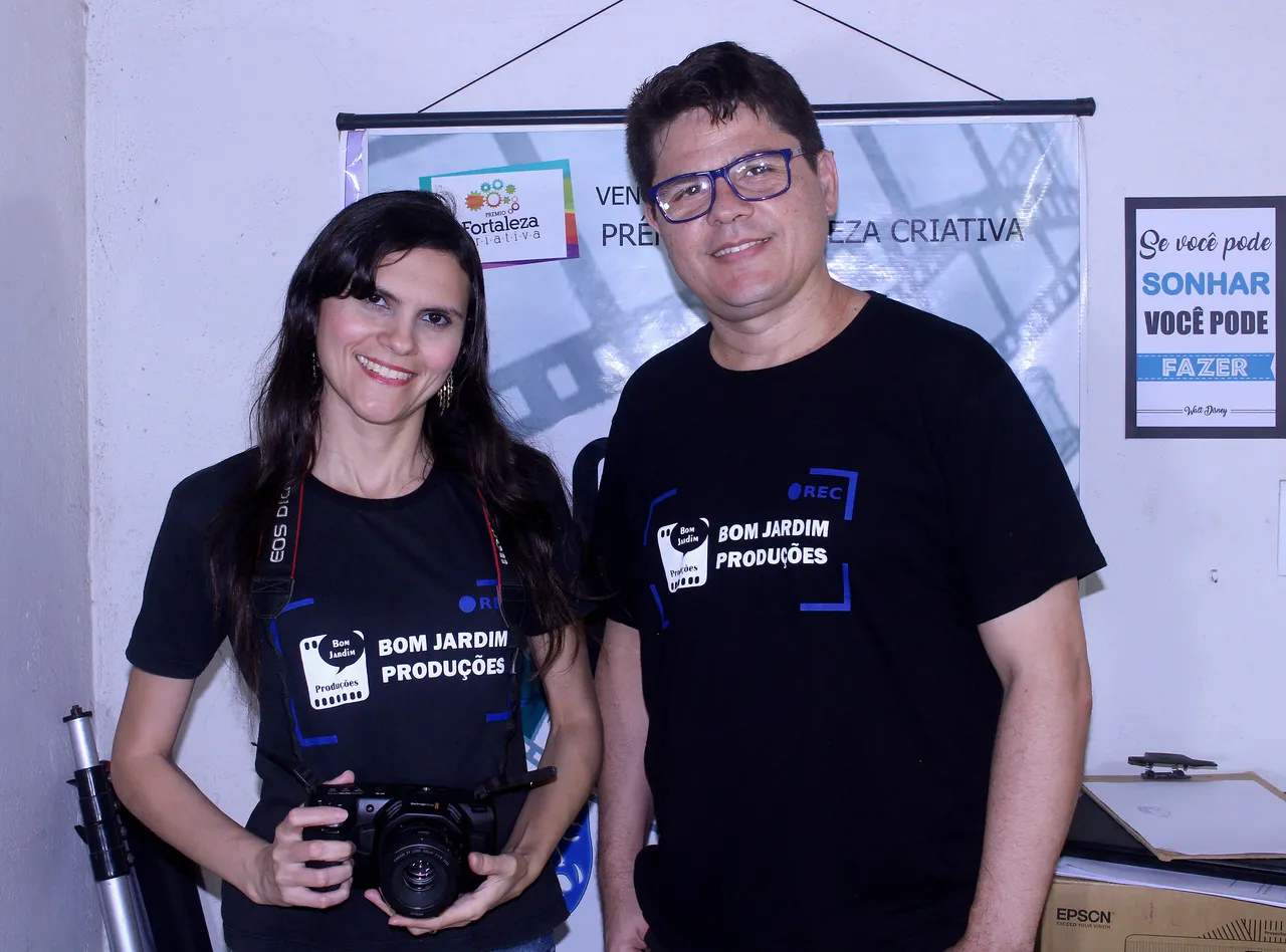 Gislândia Barros e Josenildo Nascimento, realizadores de 