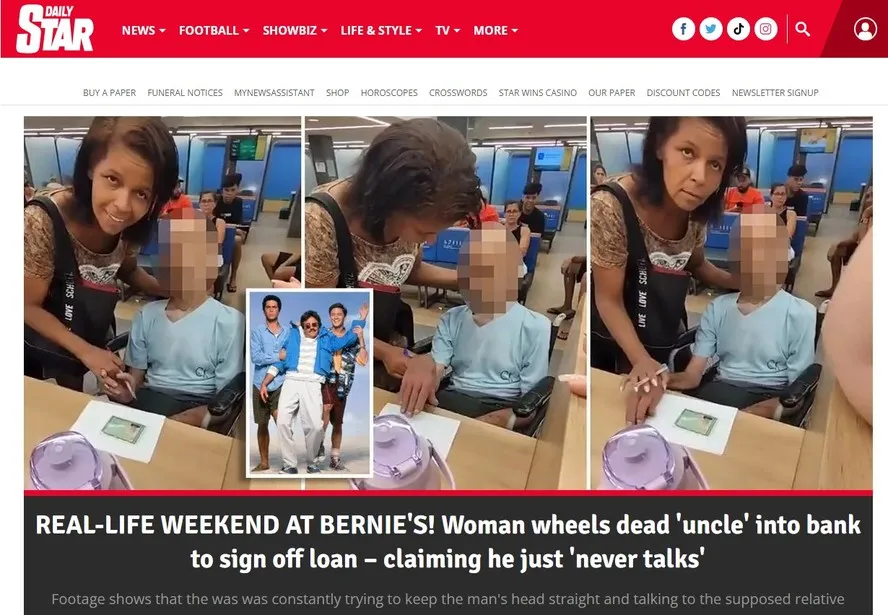 Matéria do jornal Daily Star