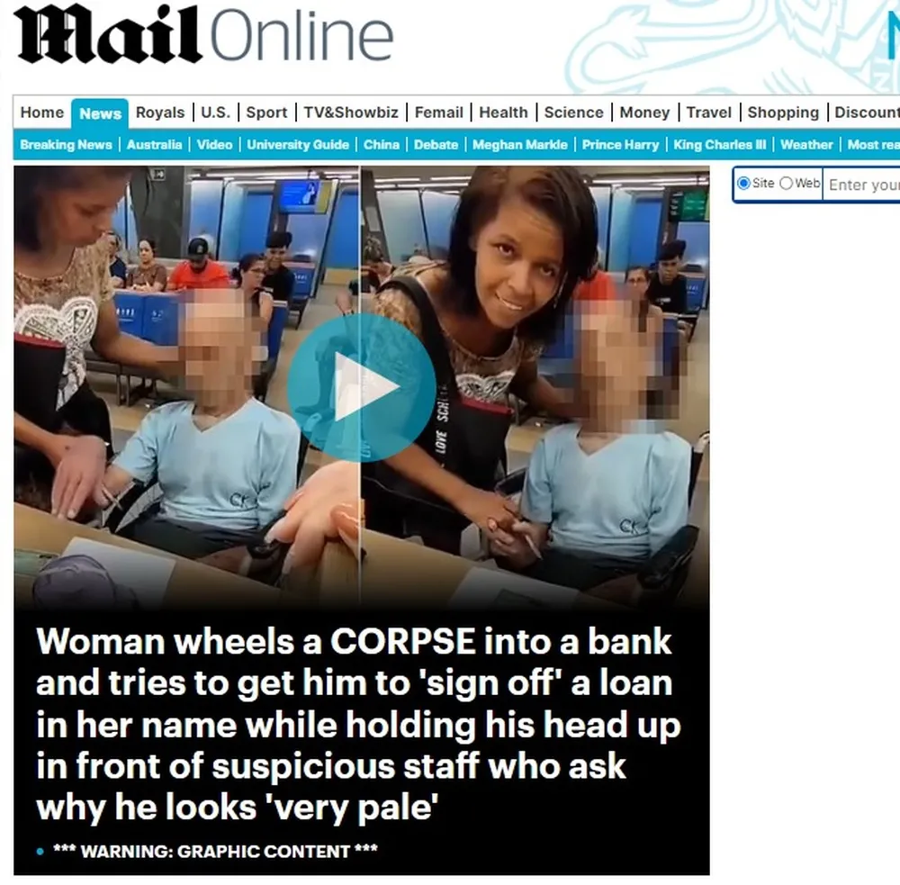 Matéria do jornal Mail Online