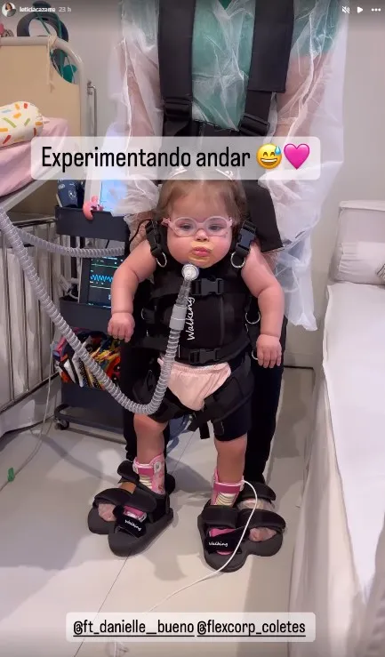 Momento foi compartilhado por Letícia Cazarré nas redes sociais