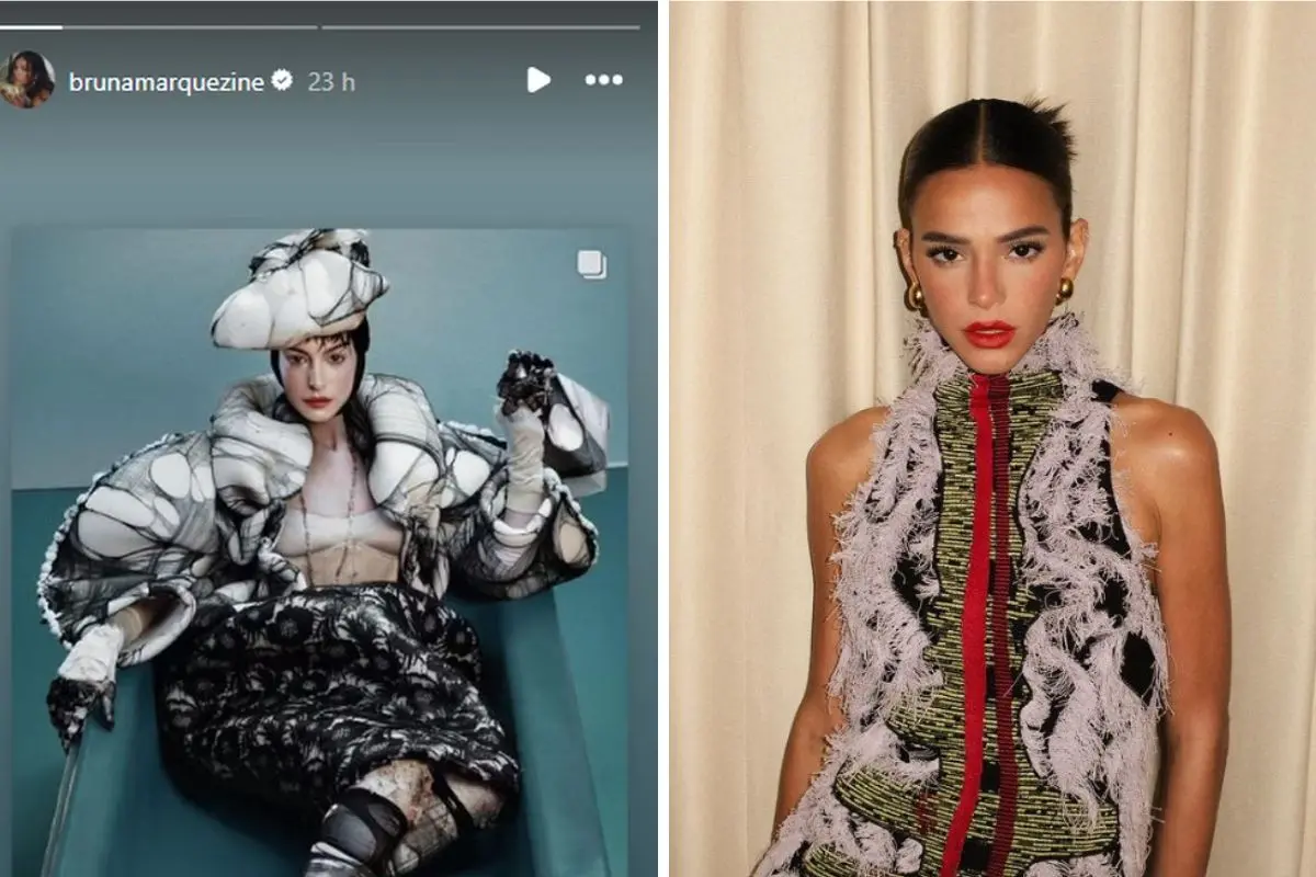 Bruna Marquezine faz publicação nos Stories do Instagram sobre a marca citada por João Guilherme