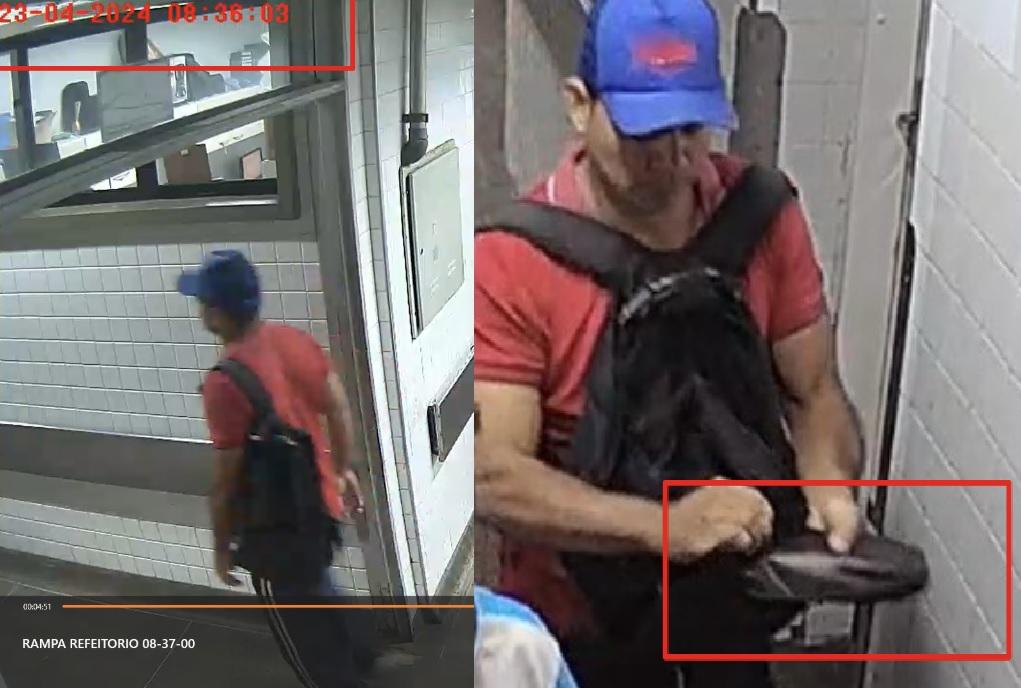 Autor do crime entrou no hospital com uma arma de fogo, escondida em uma mochila