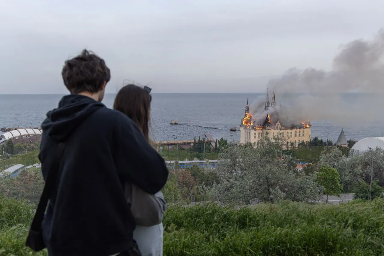 Castelo fica na cidade ucraniana de Odessa, no Mar Negro