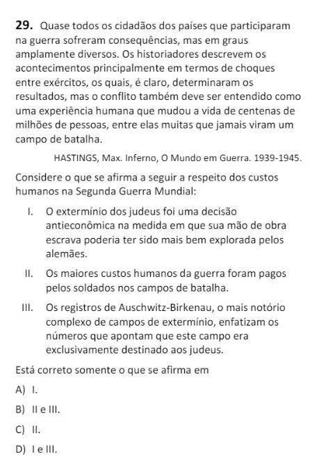 Questão anulada pela Uece após acusação de antissemitismo