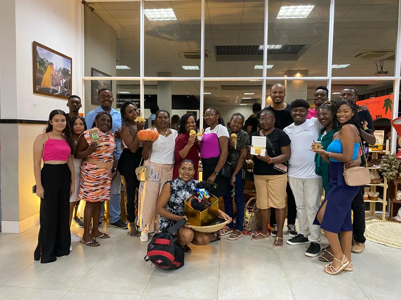 Integrantes da comunidade quilombola ligadas às práticas alimentares do território vieram a Fortaleza para provar o sorvete em primeira mão na Mostra de Gastronomia Social e Cultura Alimentar