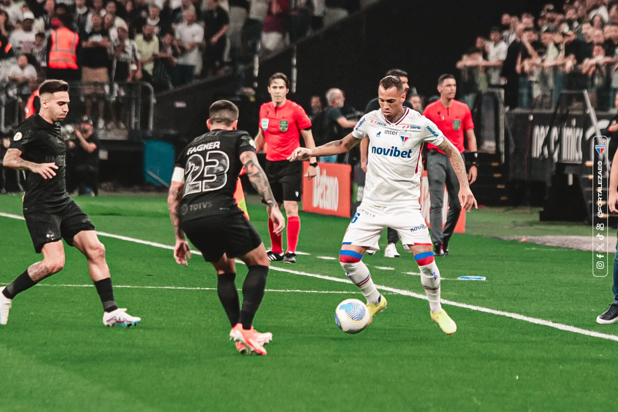 Breno Lopes durante Corinthians x Fortaleza