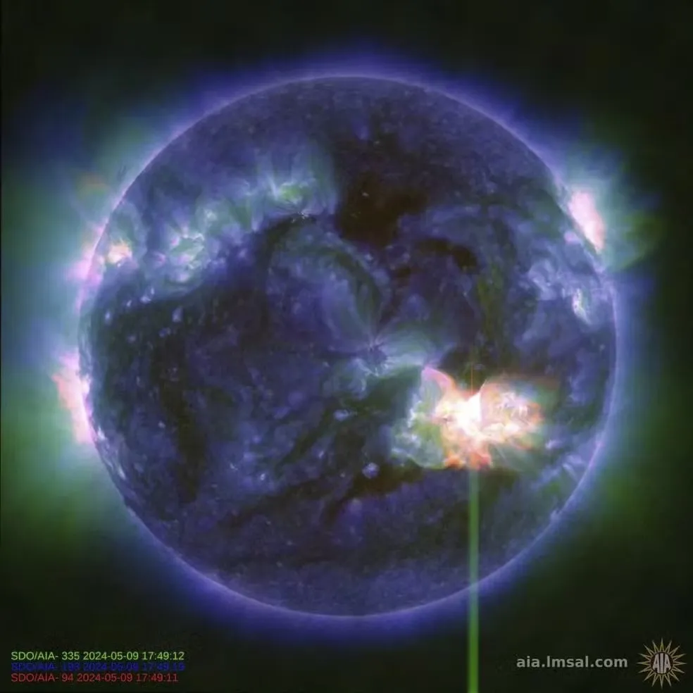 Tempestade solar foi registrada nesta sexta-feira (10)