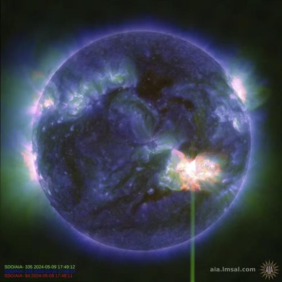 Tempestade solar atinge terra