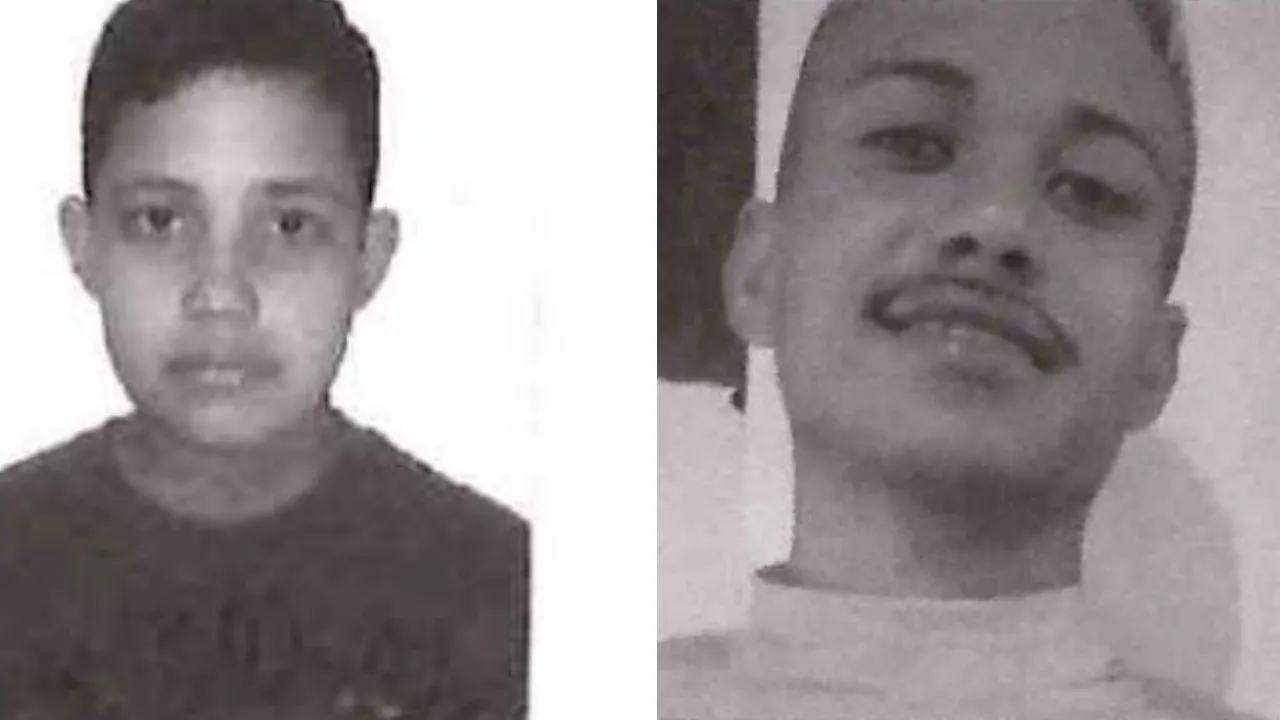 À esquerda, a foto antiga de Jonathan Maverick e à direita a do real suspeito do crime. As duas foram mostradas a testemunhas ao mesmo tempo, o que segundo a Justiça, induziu ao reconhecimento errôneo