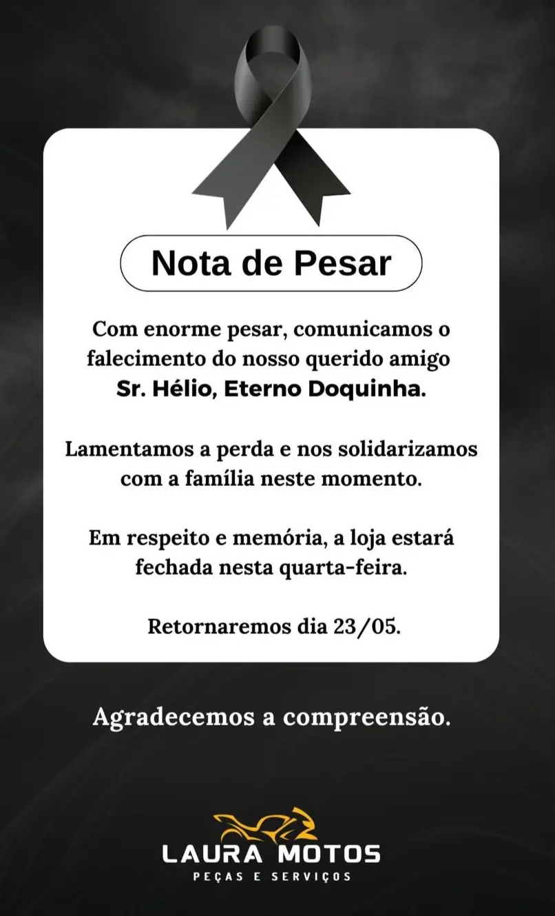 Nota de pesar