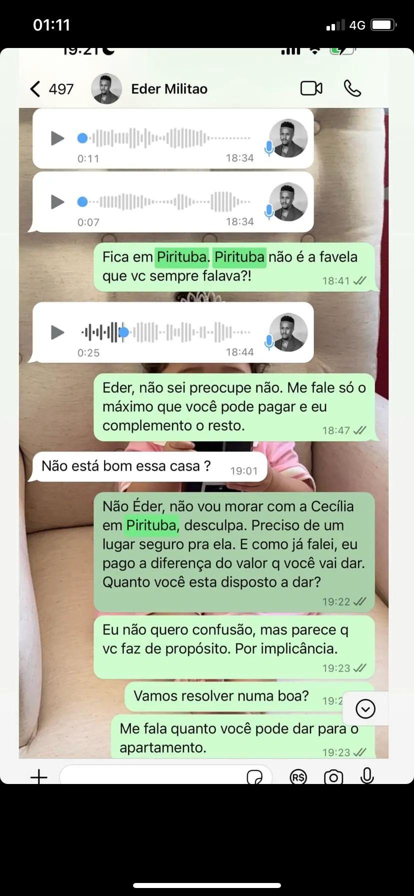 Jogador ofereceu moradia para a filha em Pirituba, na periferia de São Paulo