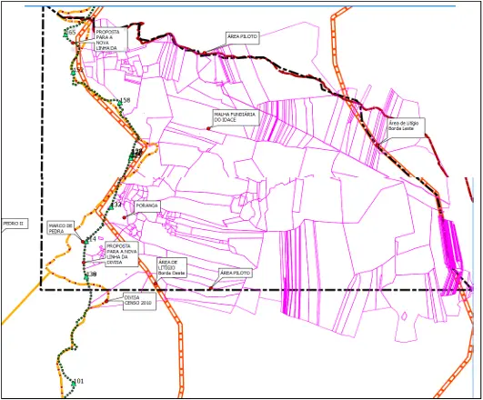 Mapa IBGE sobre litígio entre Ceará e Piauí