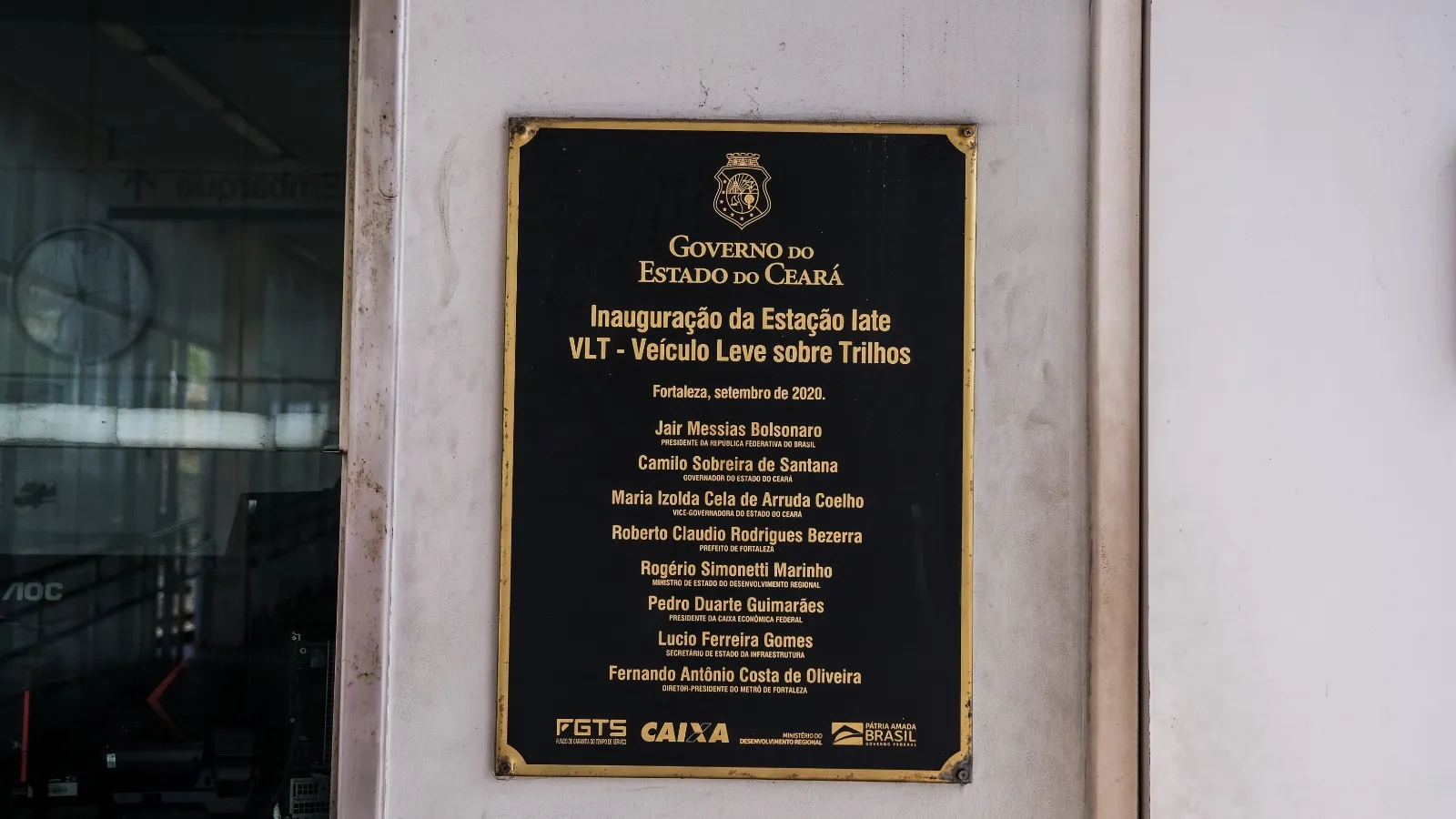 Estação Iate do VLT Parangaba-Mucuripe (Linha Nordeste do Metrofor) foi inaugurada durante a pandemia de Covid-19, mais de seis anos após o fim da Copa do Mundo