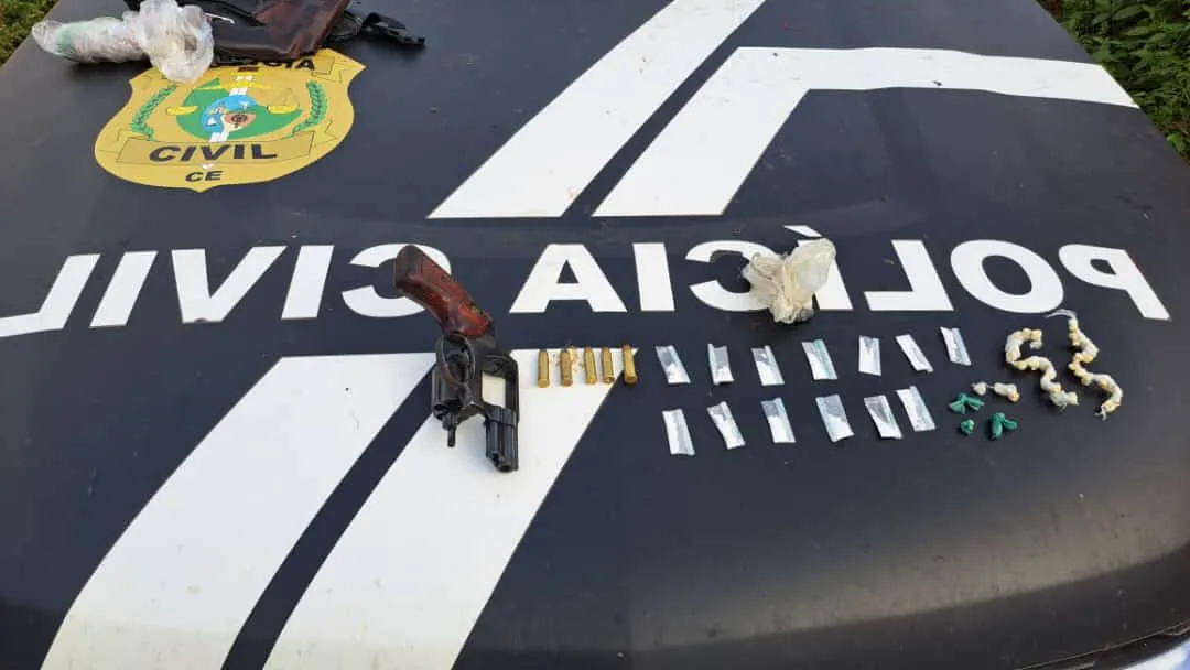 Armas, entorpecentes e munições apreendidos na operação