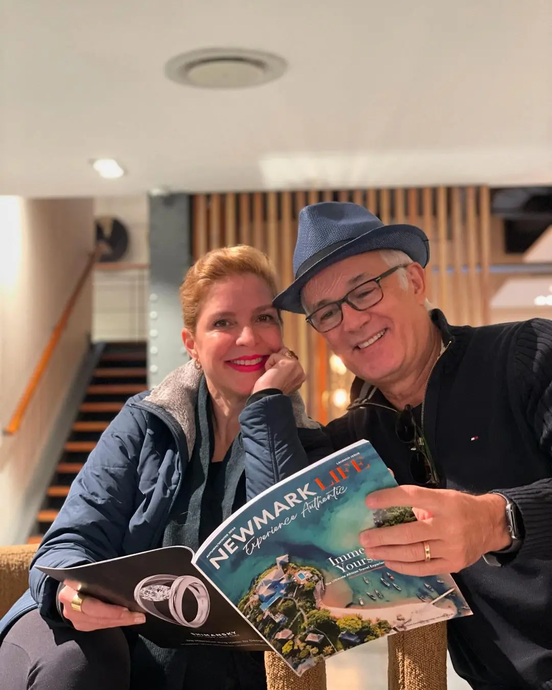 Selfie de casal que esteve em acidente Africa