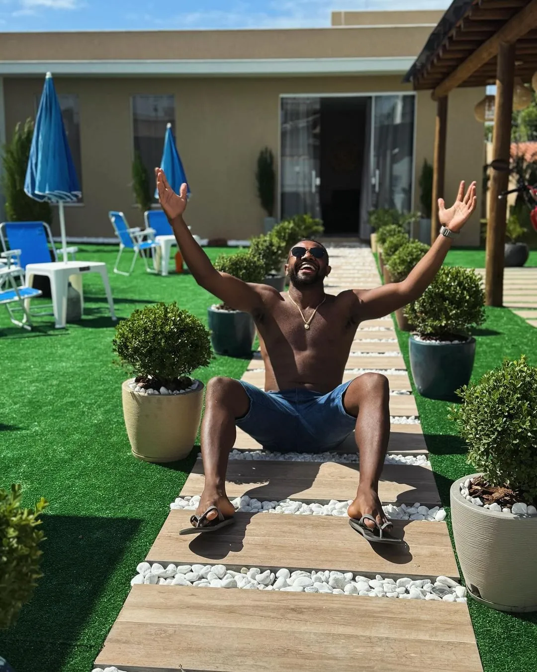 Davi mostrou casa que tem na Bahia