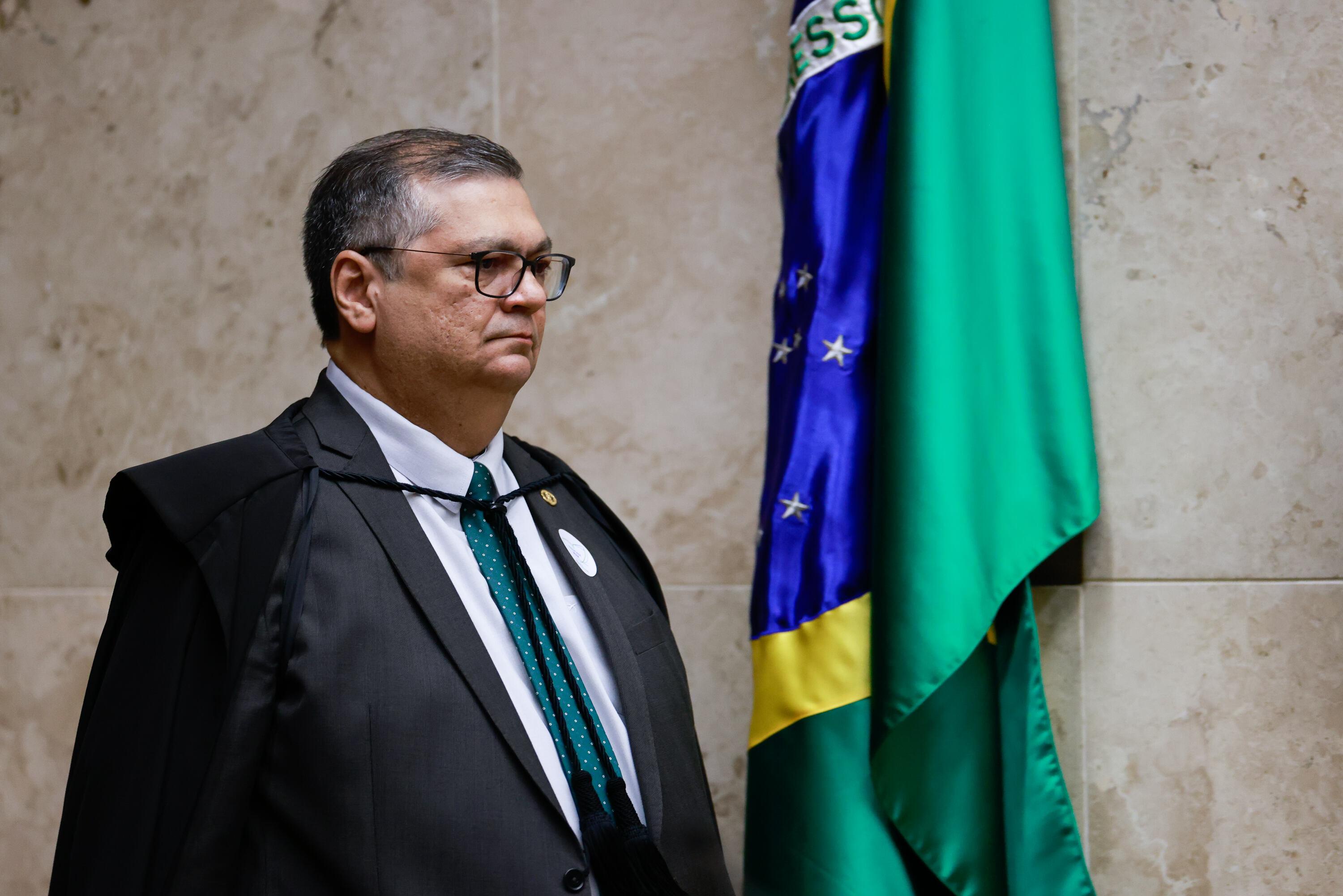 Foto do ministro Flávio Dino, do STF, de perfil