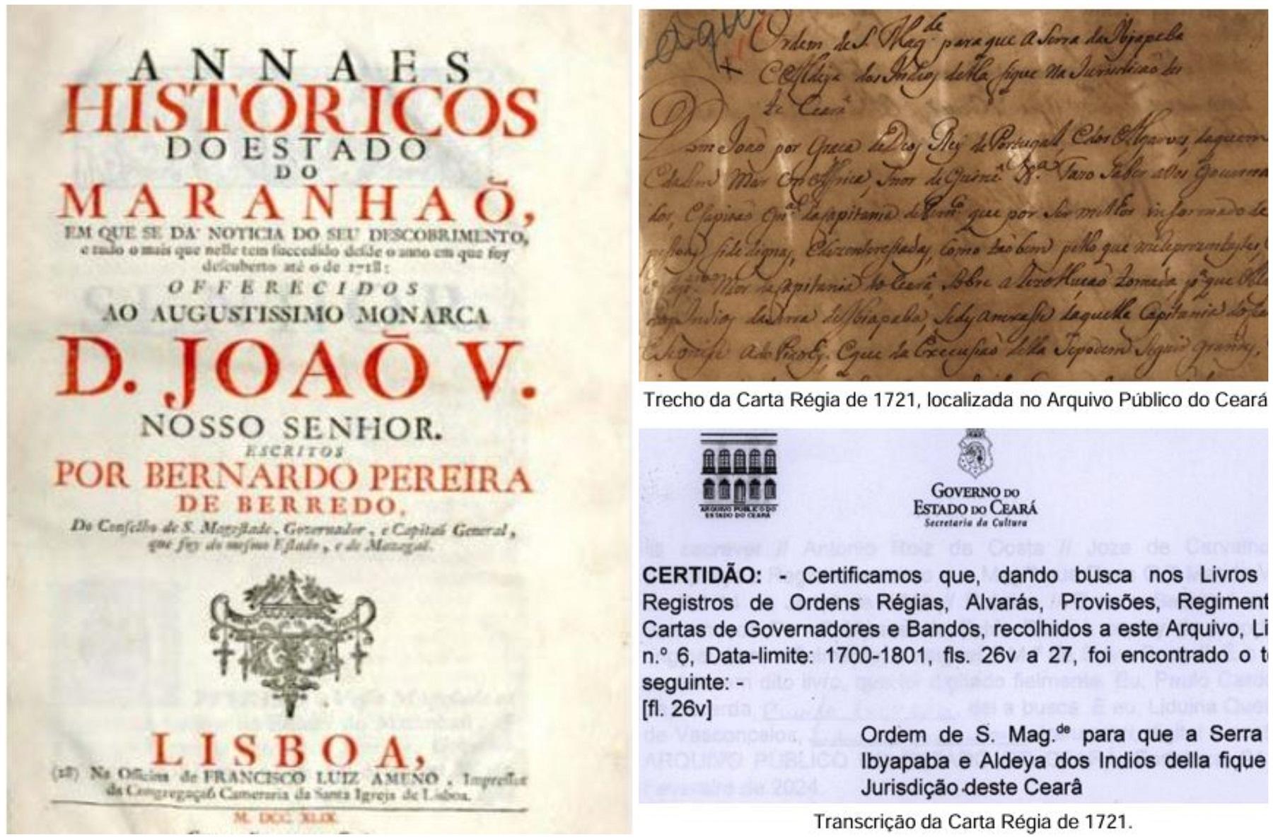 Documentos históricos sobre litígio entre Ceará e Piauí