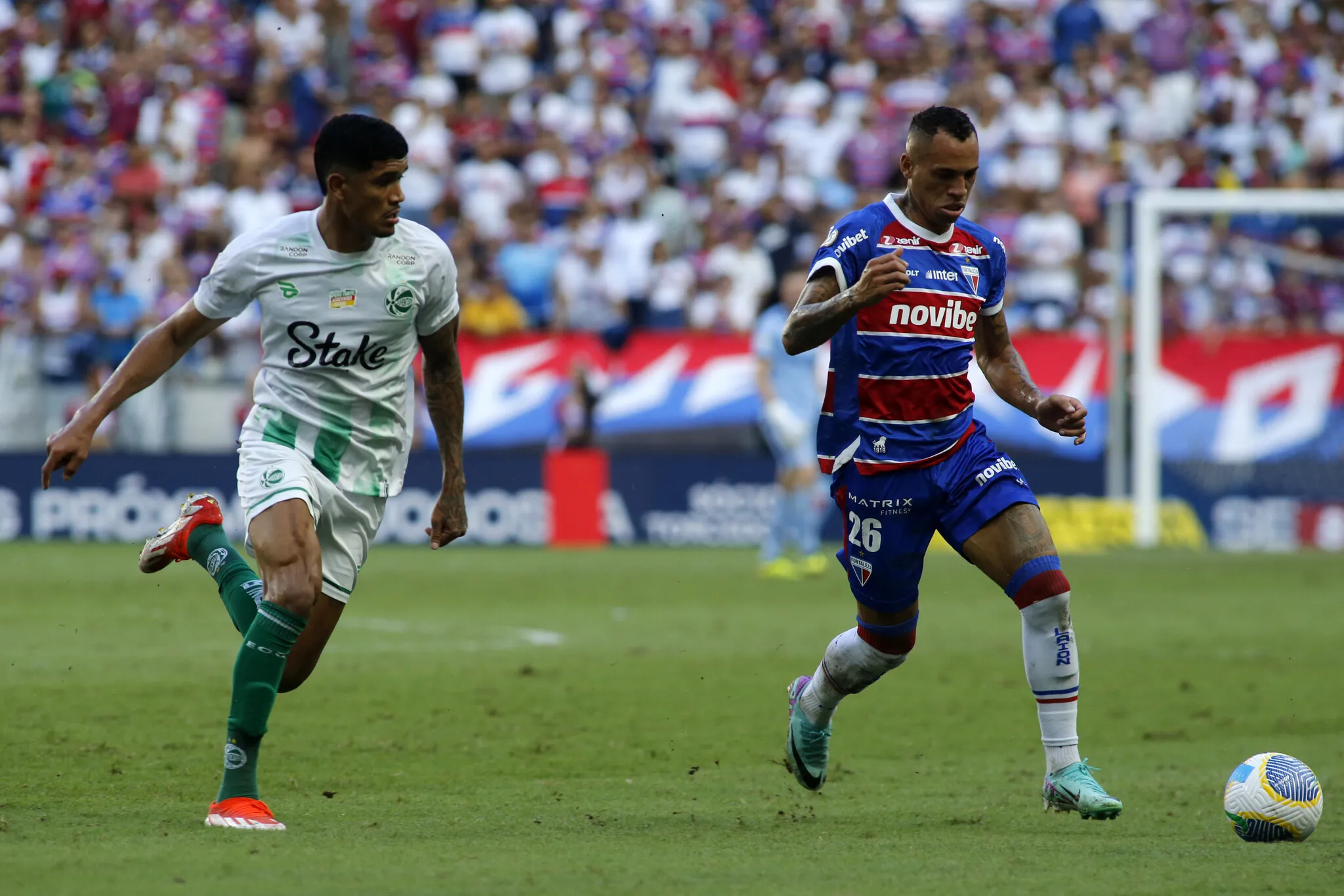 Breno Lopes durante Fortaleza x Juventude