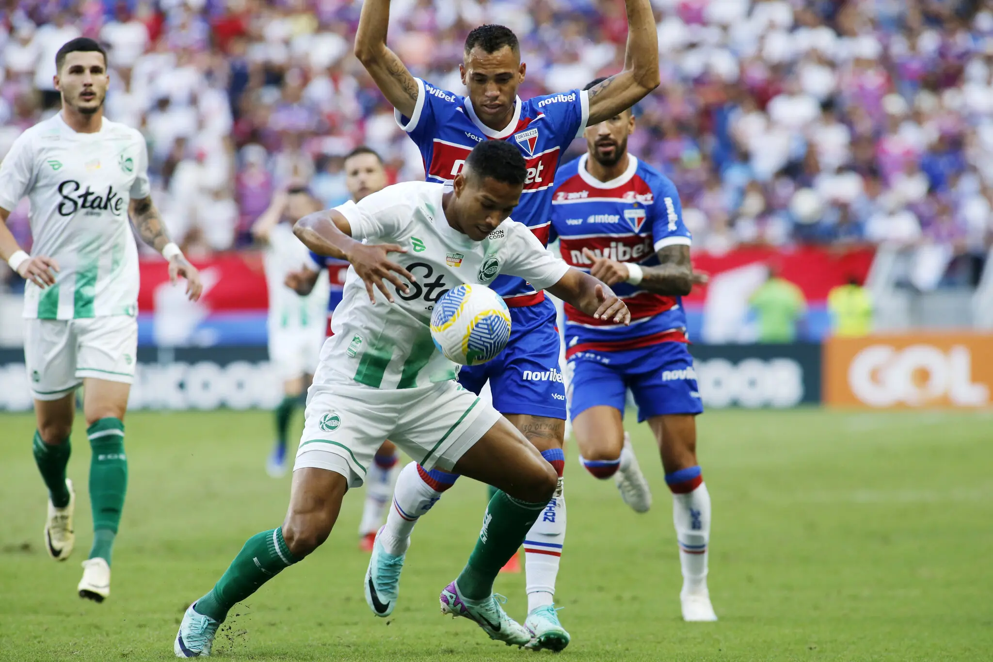 Breno Lopes durante Fortaleza x Juventude