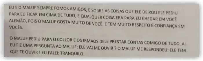 Bilhete foi apreendido com Francisca Alves da Silva, a 'Pretinha', esposa de 'Marcolinha' e cunhada de 'Marcola'