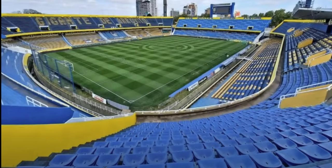 Imagem aberta do estádio Gigante Arroyito, na Argentina
