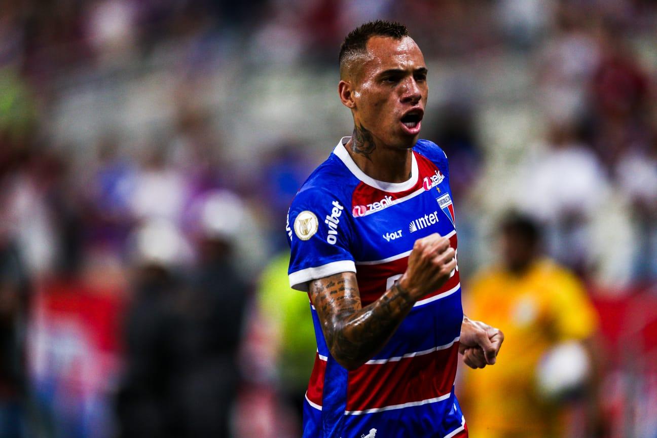 Breno Lopes durante Fortaleza x Vitória