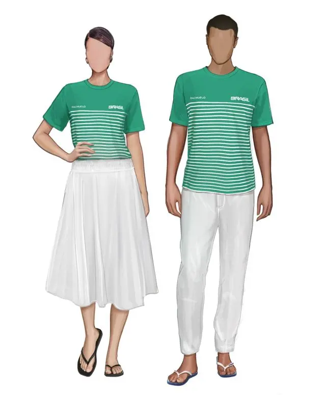 Traje da equipe brasileira nas Olimpíadas de Paris em 2024