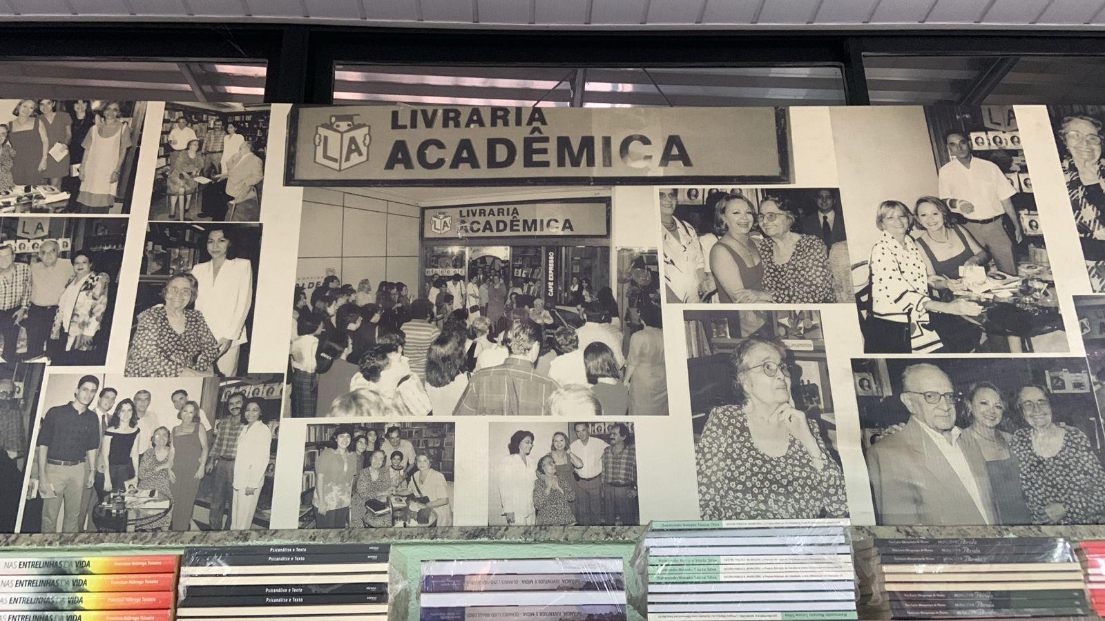 Livraria Acadêmica acumula quase quatro décadas de história; na foto, registro de fachada da antiga sede do espaço no Shopping Aldeota