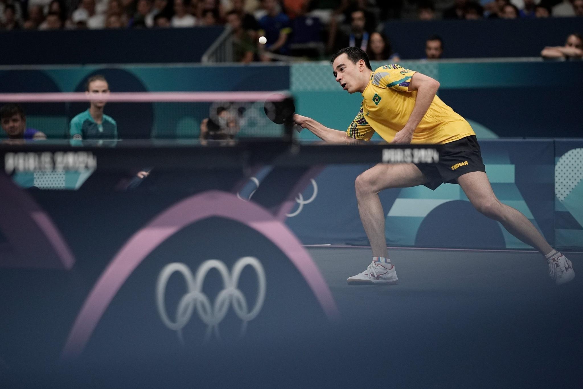 Jogos Olímpicos Paris 2024 - Tenis de mesa Masculino - Hugo Calderano x Alexis Lebrun