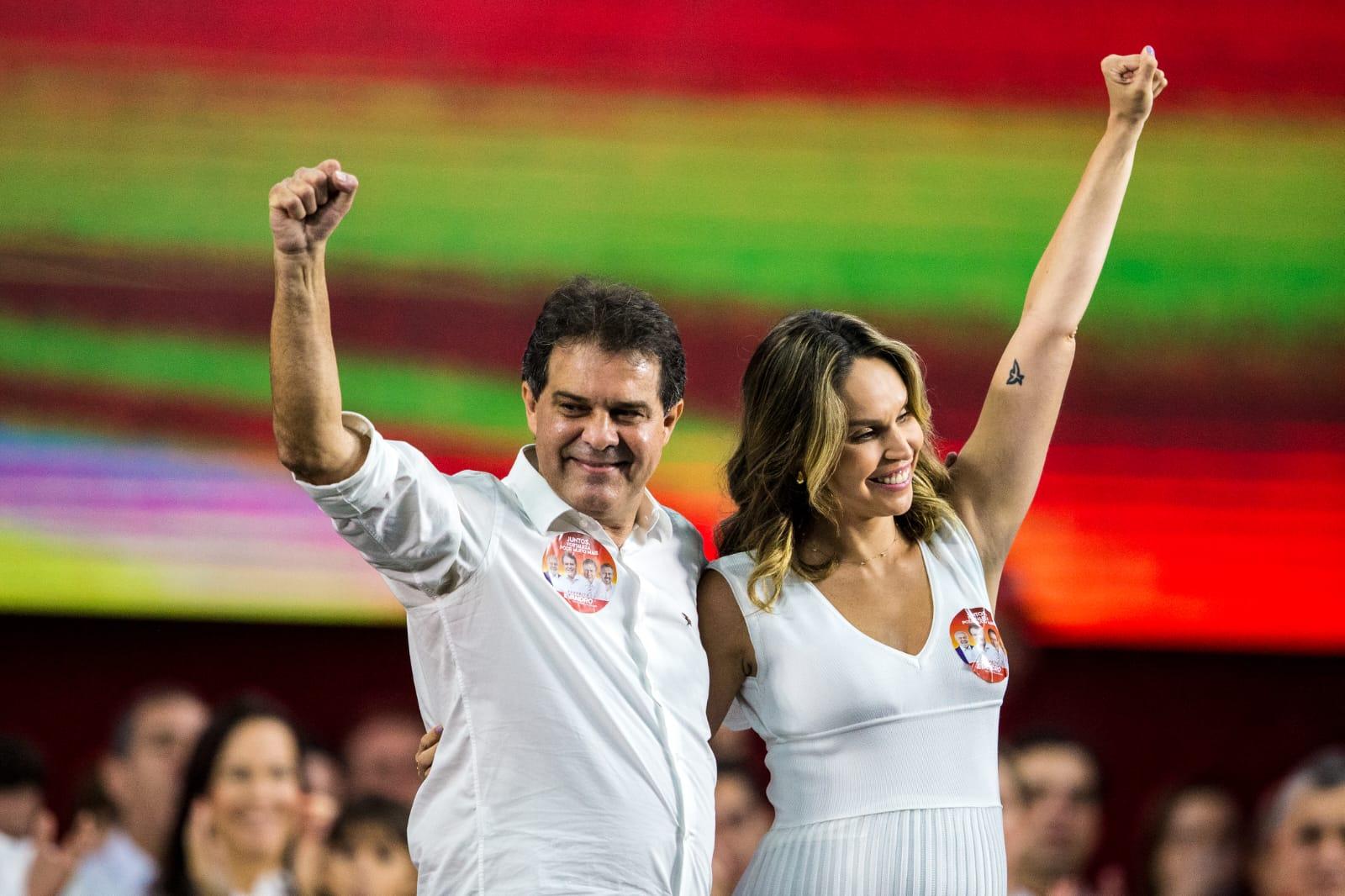 Evandro Leitão e Gabriella Aguiar