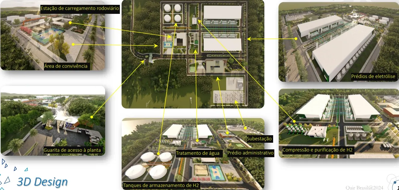 Planta de hidrogênio verde da Qair recebeu aval do Conselho Estadual do Meio Ambiente (Coema)