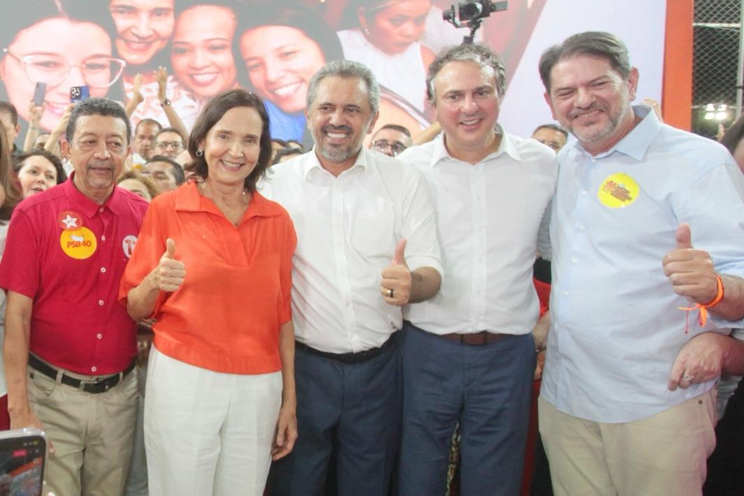 Paulo Flor, Izolda Cela, Elmano de Freitas, Camilo Santana e Cid Gomes