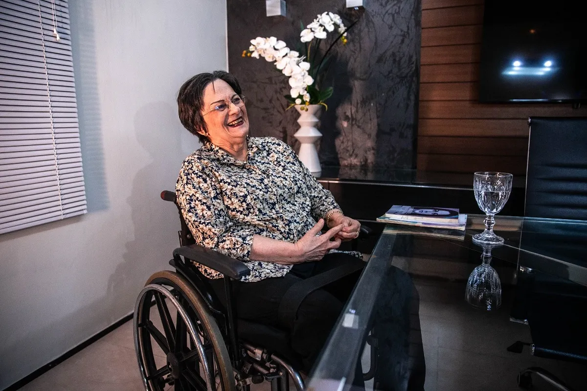 Entrevista com Maria da Penha aconteceu na sede do Instituto Maria da Penha, em Fortaleza