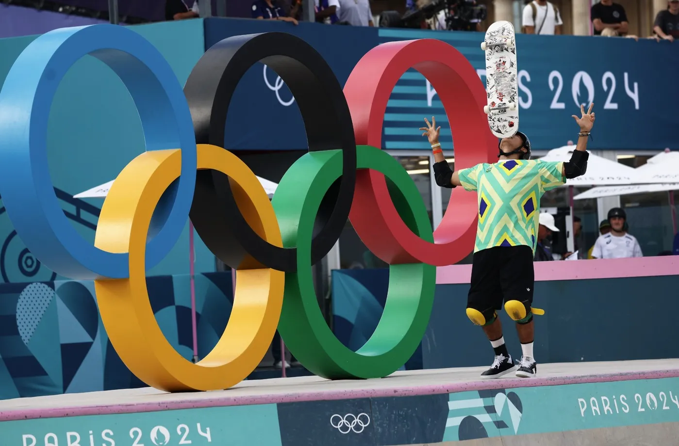 Brasileiro Augusto Akio, o 'Japinha', garante o bronze na final do Skate Park