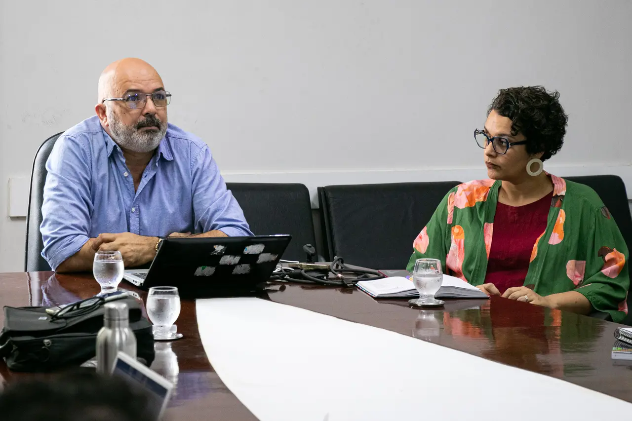 Sandro Gouveia, Pró-reitor de Cultura, e Glícia Pontes, Pró-reitora Adjunta de Cultura, estão à frente da Procult desde o início