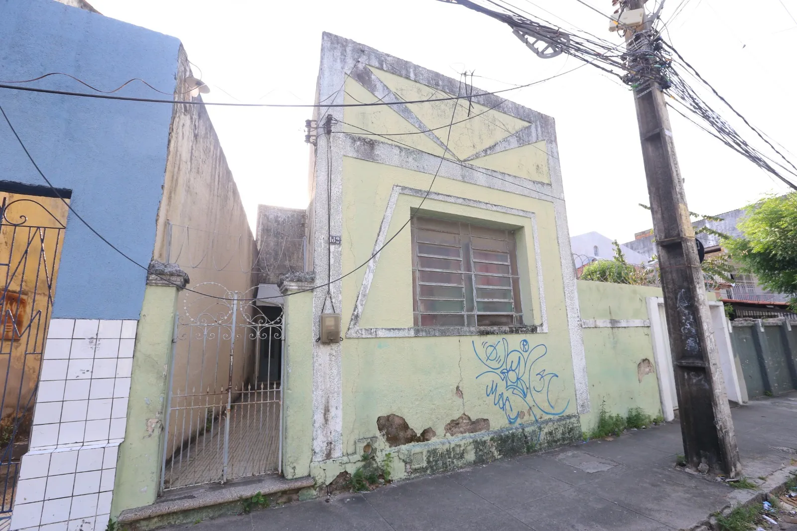 Fachada da casa onde morou Christiano Câmara: espaço quer abrir-se de novo ao público