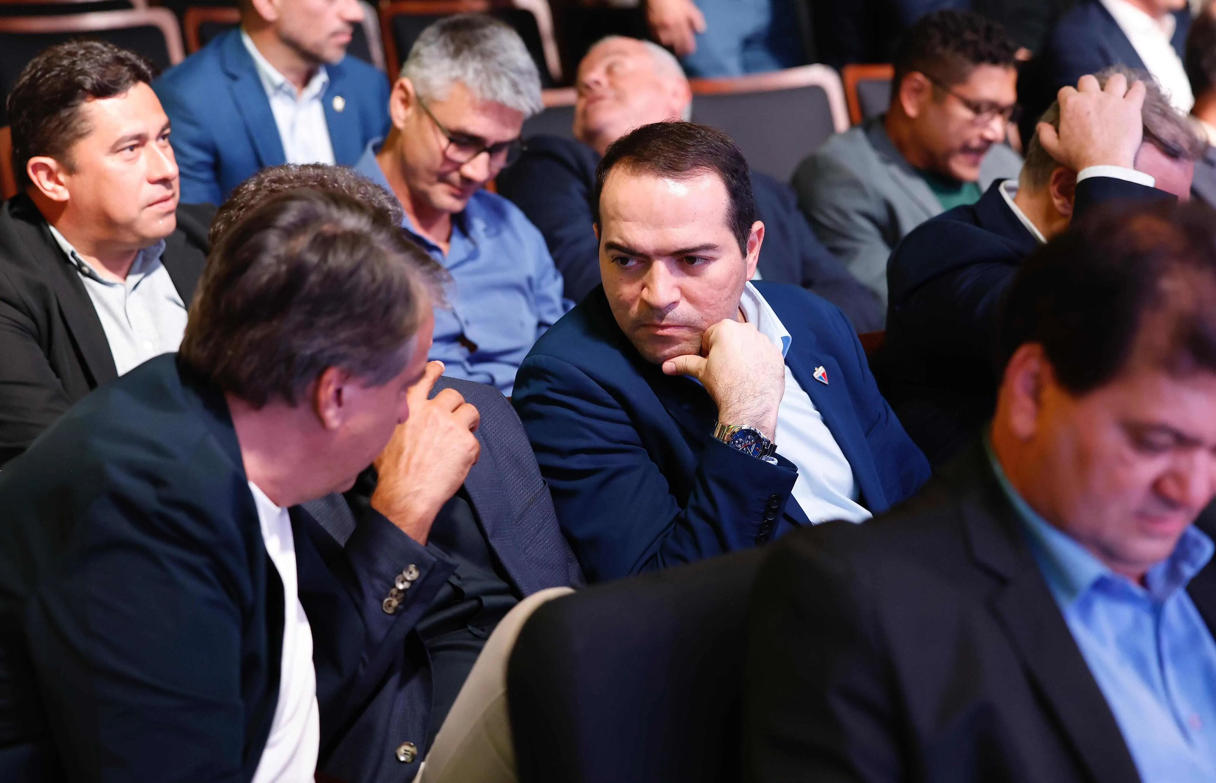 O CEO da SAF do Fortaleza, Marcelo Paz, e o Presidente do Ceará, João Paulo Silva, também estiveram presentes no momento