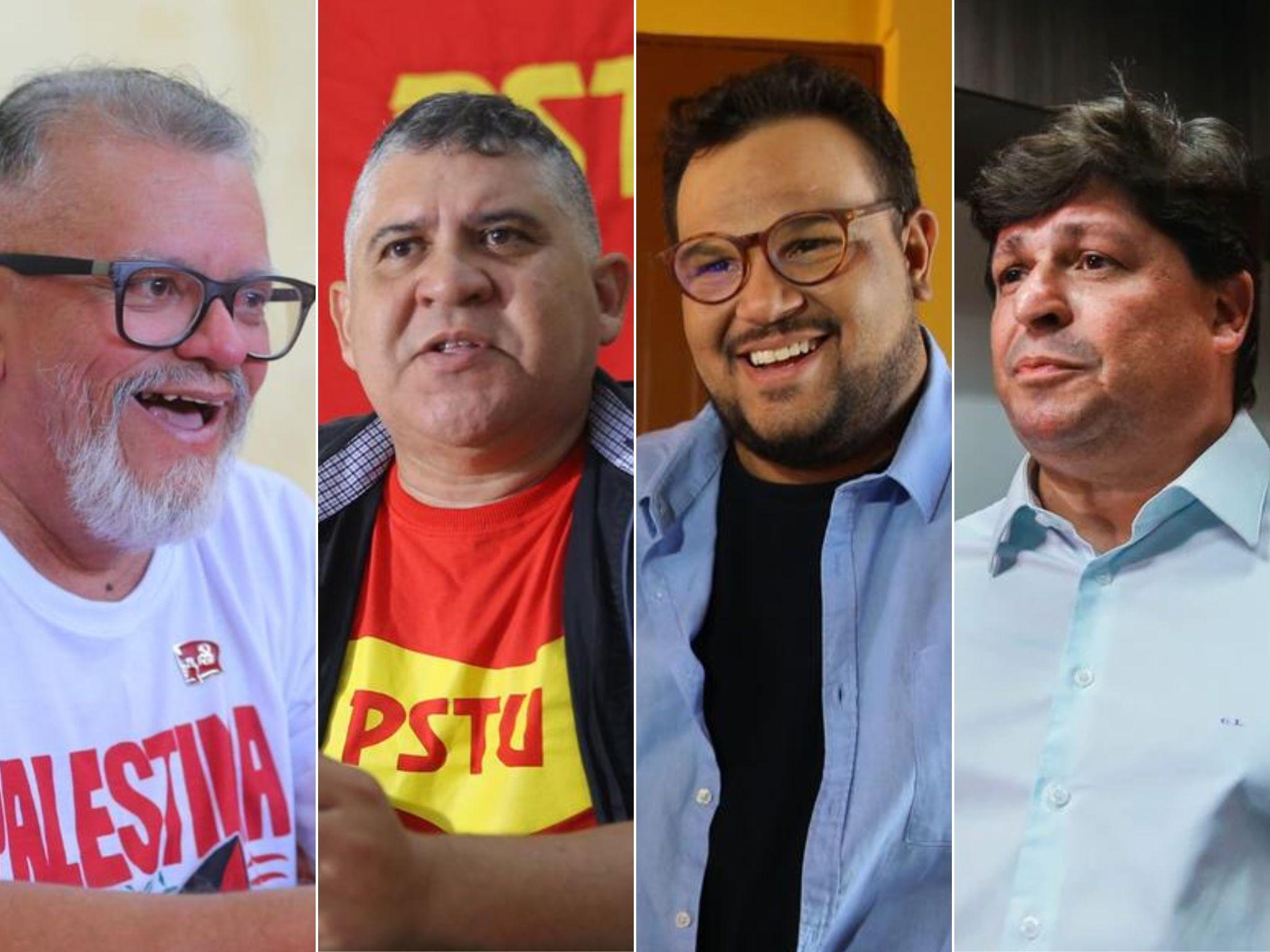 Chico Malta (PCB), Zé Batista (PSTU), Técio Nunes (Psol) e George Lima (SD) gravarão entrevistas