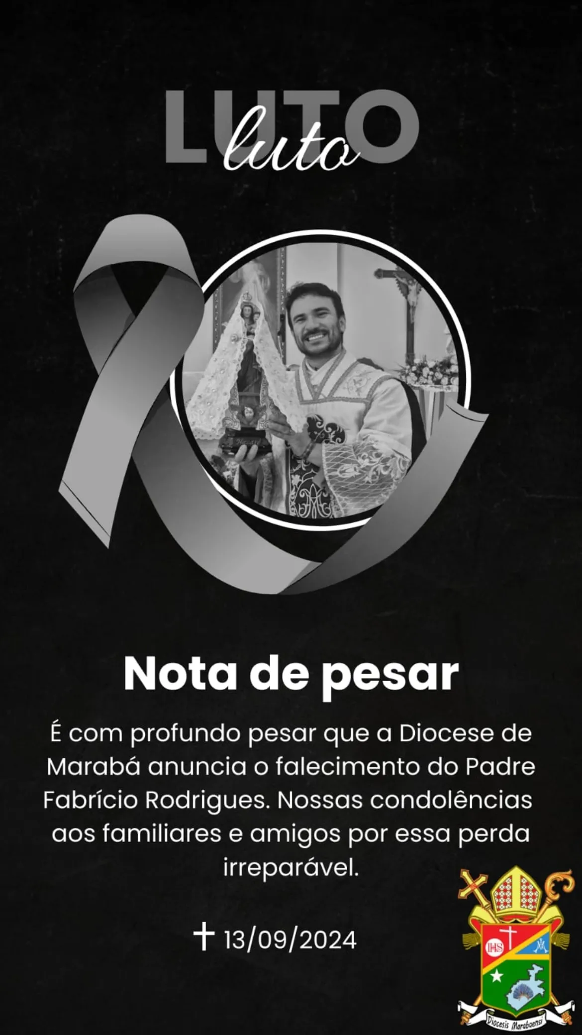 Diocese de Marabá lamentou falecimento do padre