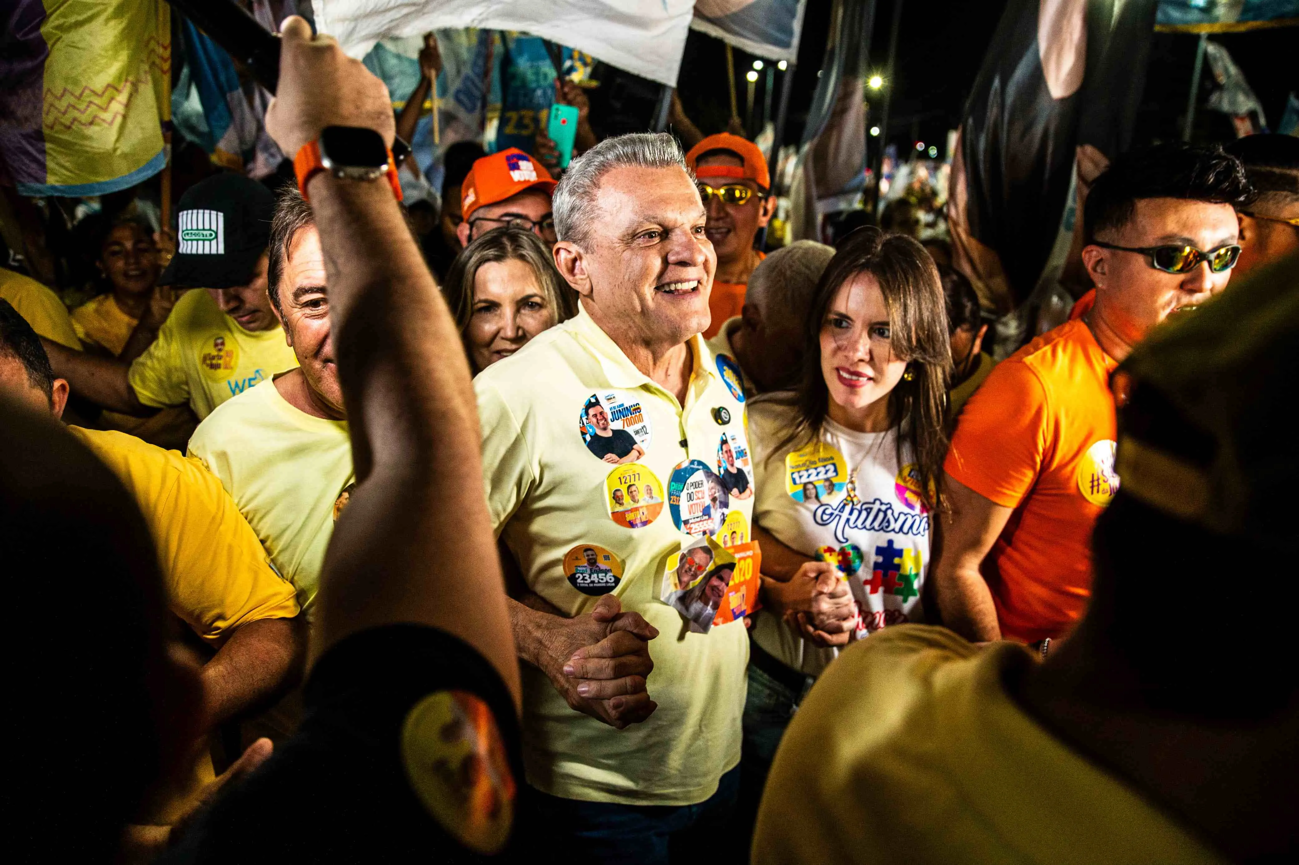 O candidato cumpriu agenda no bairro Presidente Kennedy.