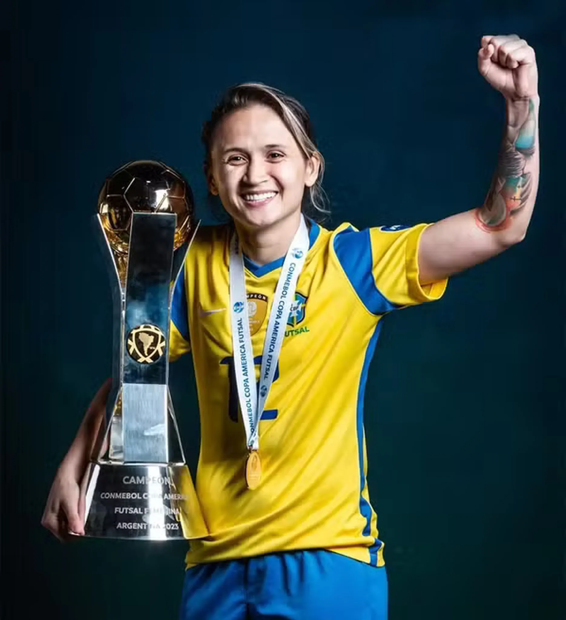 Cearense Amandinha, oito vezes melhor jogadora do mundo de Futsal