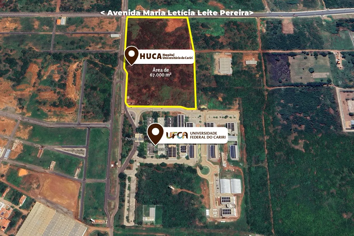 Localização de futuro hospital universitário