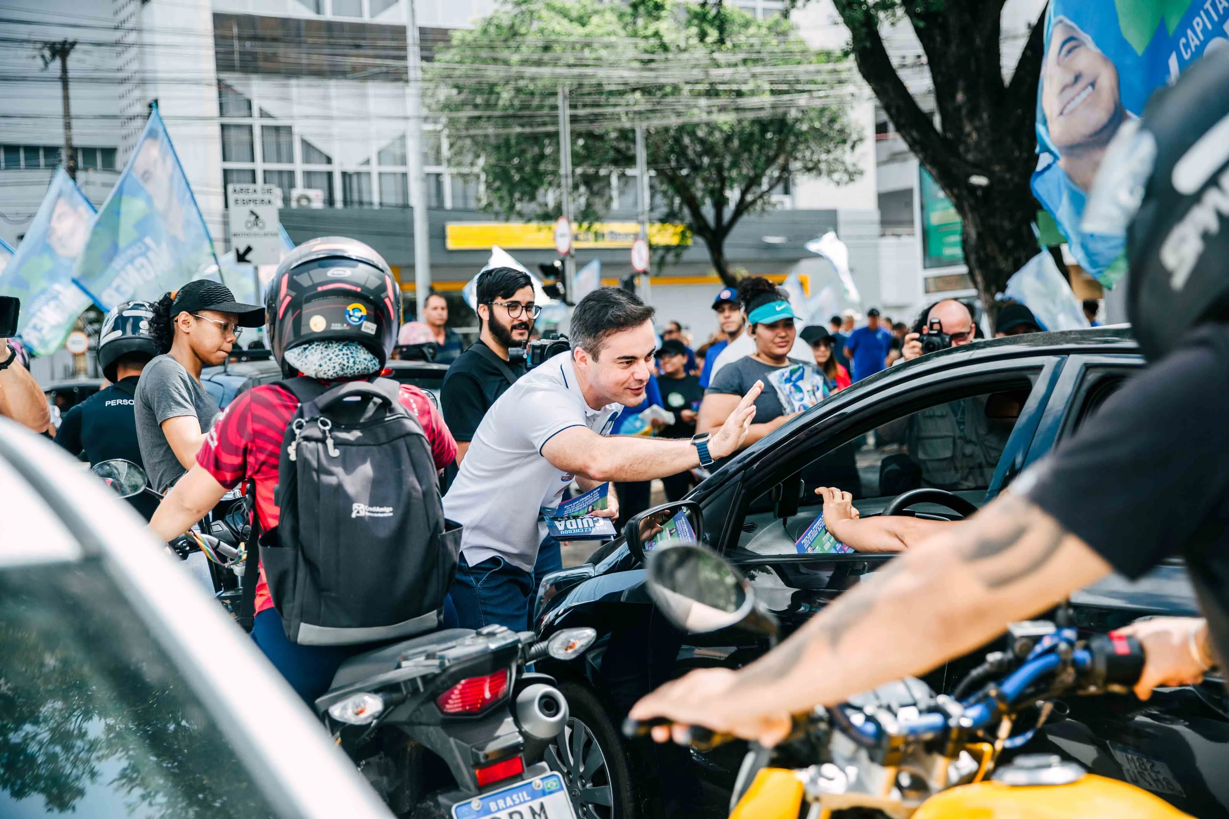 Capitão Wagner cumpriu agenda no Centro de Fortaleza.