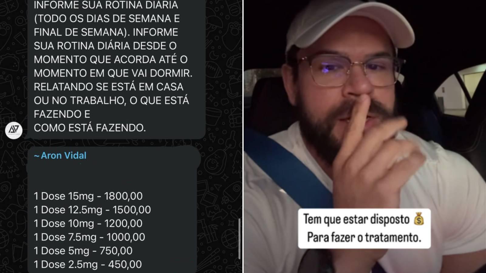 Nutricionista de Fortaleza divulga venda fracionada de Mounjaro nas redes: até R$ 1,8 mil por dose